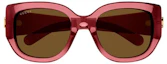 Order Gafas de Sol Cuadradas Oversized Gucci Rojo/Marrón (GG1599SA-003)