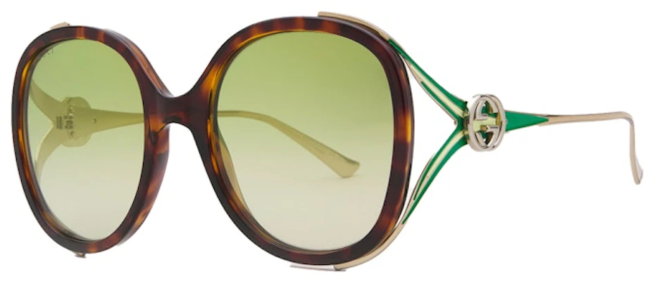 Gucci 大框墨鏡 龜殼色/綠色 (型號:GG0226S-006-56) Buy Gucci 大框墨鏡 龜殼色/綠色 (型號:GG0226S-006-56)
