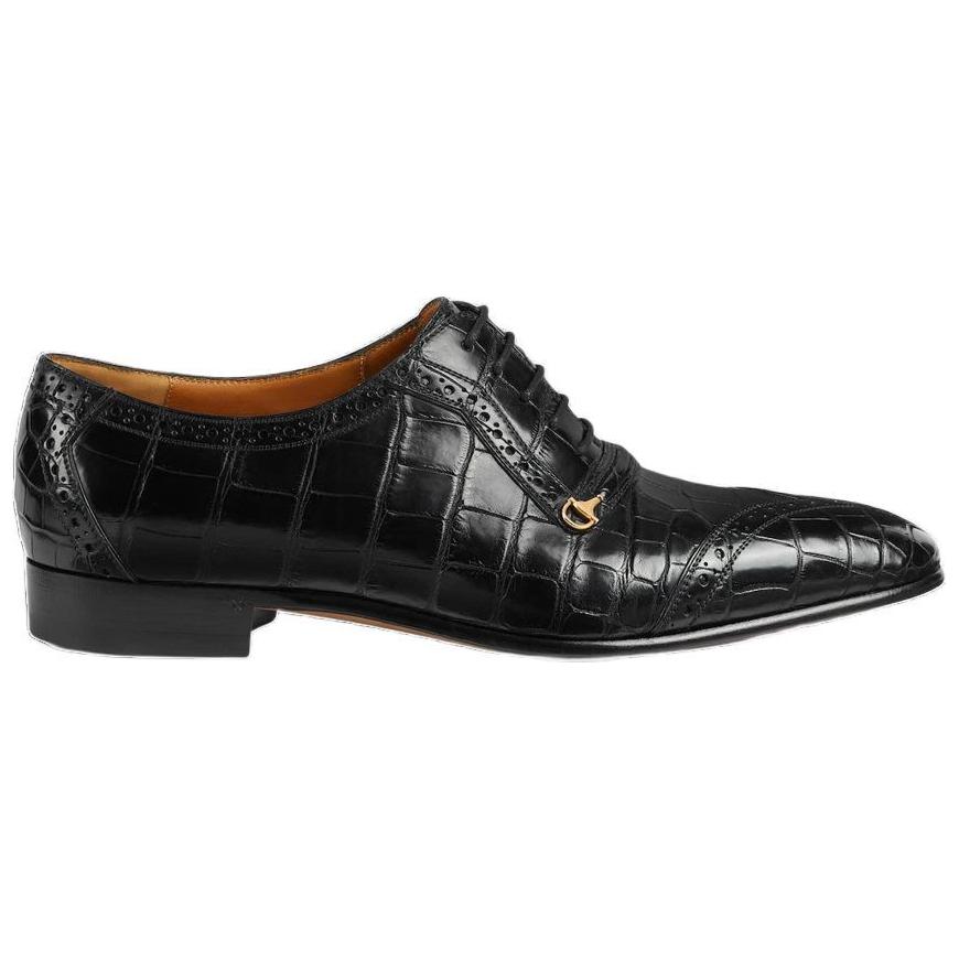 Gucci Oxford 'Black Crocodile' 圖 2