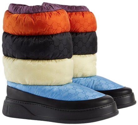 グッチ パッド入りスノーブーツ(黒・マルチ) 724046-FABHX-4946 Lookbook グッチ パッド入りスノーブーツ(黒・マルチ) 724046-FABHX-4946