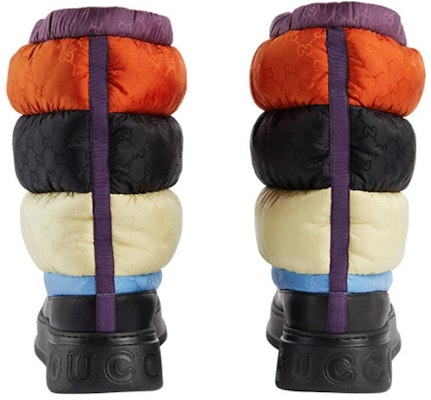 グッチ パッド入りスノーブーツ(黒・マルチ) 724046-FABHX-4946 Shop グッチ パッド入りスノーブーツ(黒・マルチ) 724046-FABHX-4946