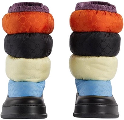 グッチ パッド入りスノーブーツ(黒・マルチ) 724046-FABHX-4946 Purchase グッチ パッド入りスノーブーツ(黒・マルチ) 724046-FABHX-4946