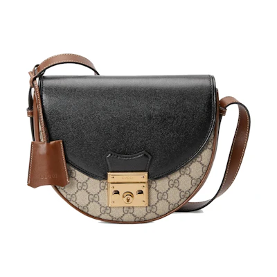 Gucci Padlock GG Supreme Shoulder Bag Brown/Black