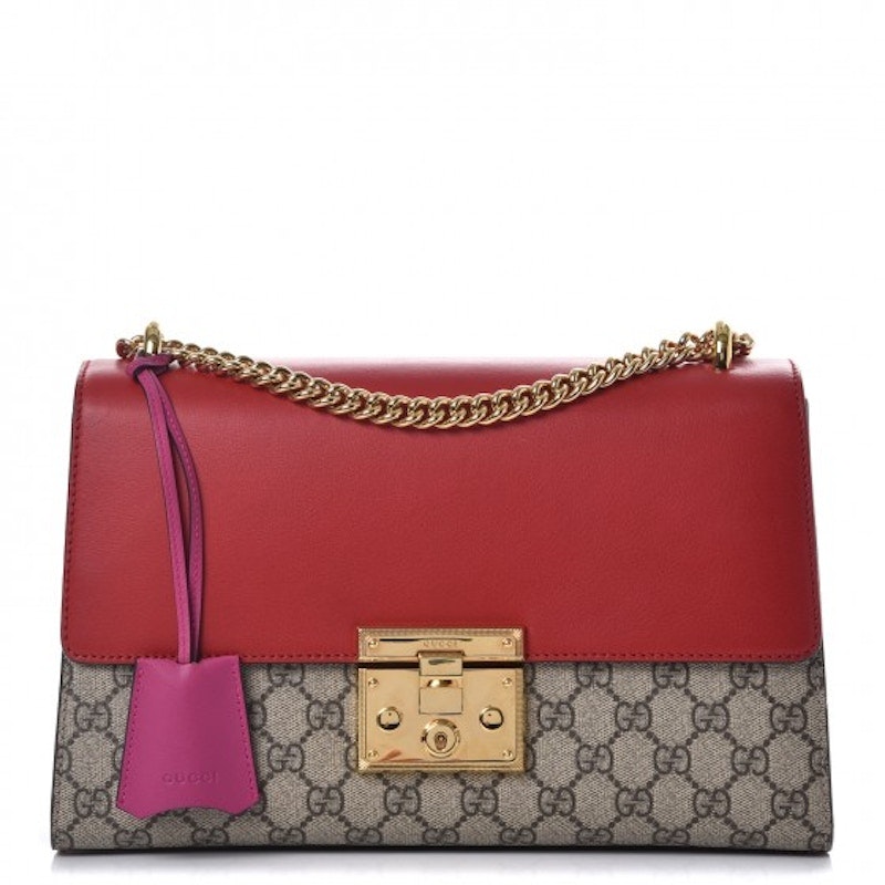gucci-padlock-monogram-gg-supreme-multicolor-medium-hibiscus-pink-red-brown