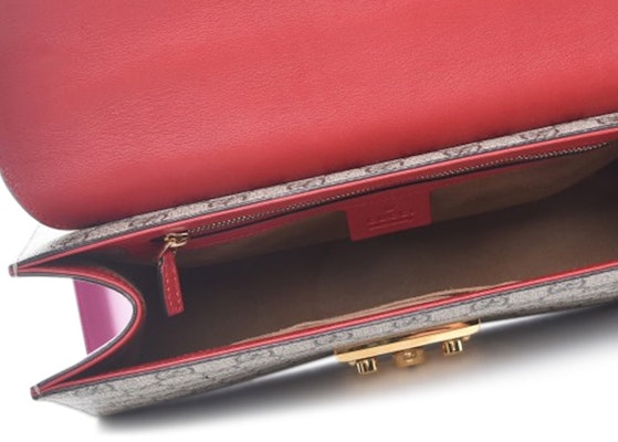 Gucci Padlock Monogram GG Supreme Medium Multicolor Pink/Red/Brown Hibiscus Lookbook Gucci Padlock Monogram GG Supreme Medium Multicolor Pink/Red/Brown Hibiscus