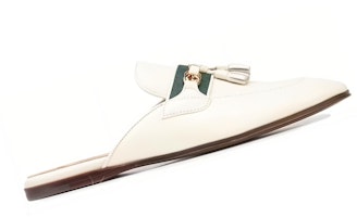 Gucci Paride GG Tassel Mule Blanco Polvoriento 655580-1W610-9121 Lookbook Gucci Paride GG Tassel Mule Blanco Polvoriento 655580-1W610-9121