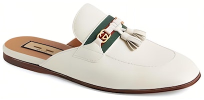 Gucci Paride GG Tassel Mule Blanco Polvoriento 655580-1W610-9121 Shop Gucci Paride GG Tassel Mule Blanco Polvoriento 655580-1W610-9121