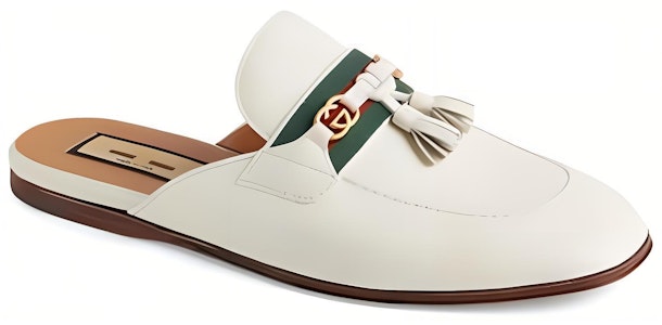 古驰 Paride GG 流苏穆勒鞋 灰白色 655580-1W610-9121 Shop 古驰 Paride GG 流苏穆勒鞋 灰白色 655580-1W610-9121