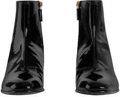 Lookbook Gucci Sepatu Boot Pendek Kulit Hitam Ritsleting 723653-BNC00-1000