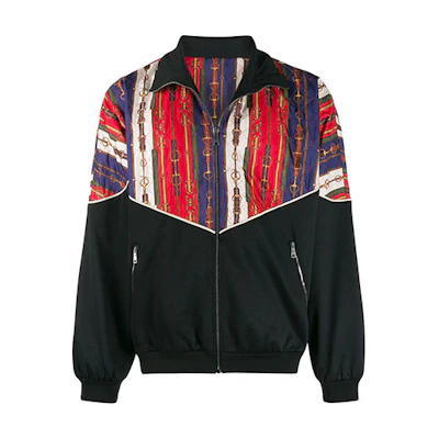 Gucci Pattern Print Oversized Long-Sleeve Jacket Men’s Black 575740-XJBA8-BLACK
