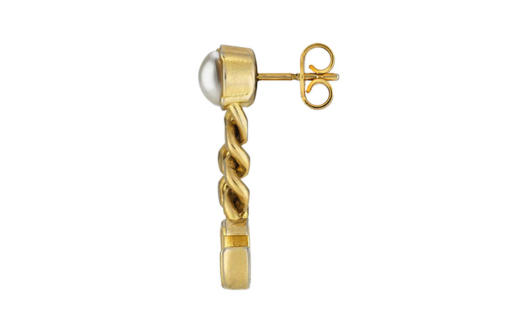 GUCCI Pearl Double G Earrings Gold Fashion Jewelry 645665-I4620-8078 圖 3