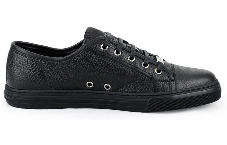 Gucci Pebbled Nappa Leather Low-top Sneakers 'Black' 圖 3