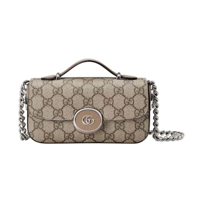 Gucci Petite GG Mini Bag Beige/Ebony