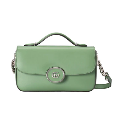 Gucci Petite GG Mini Shoulder Bag Light Green