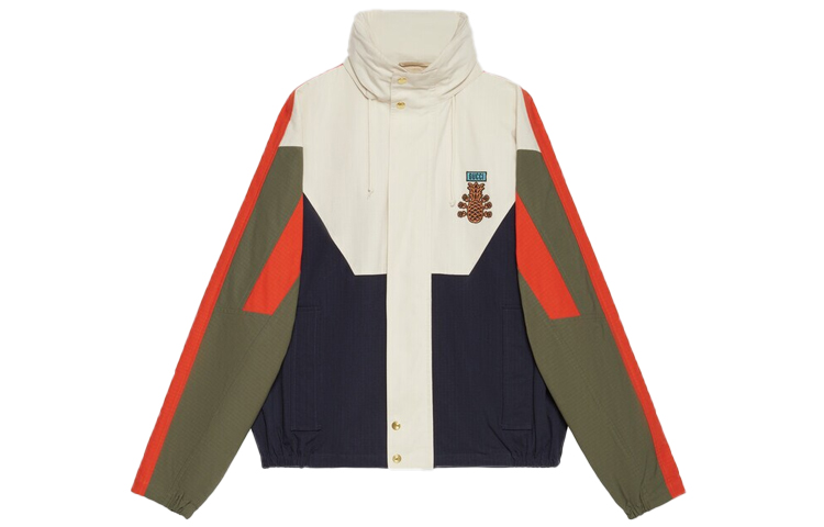 Gucci Pineapple SS22 Aria Colorblock Nylon Cotton Jacket Unisex Multicolor 669142-ZAIEU-9670