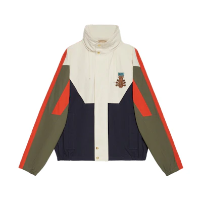 Gucci Pineapple SS22 Aria Colorblock Nylon Cotton Jacket Unisex Multicolor 669142-ZAIEU-9670