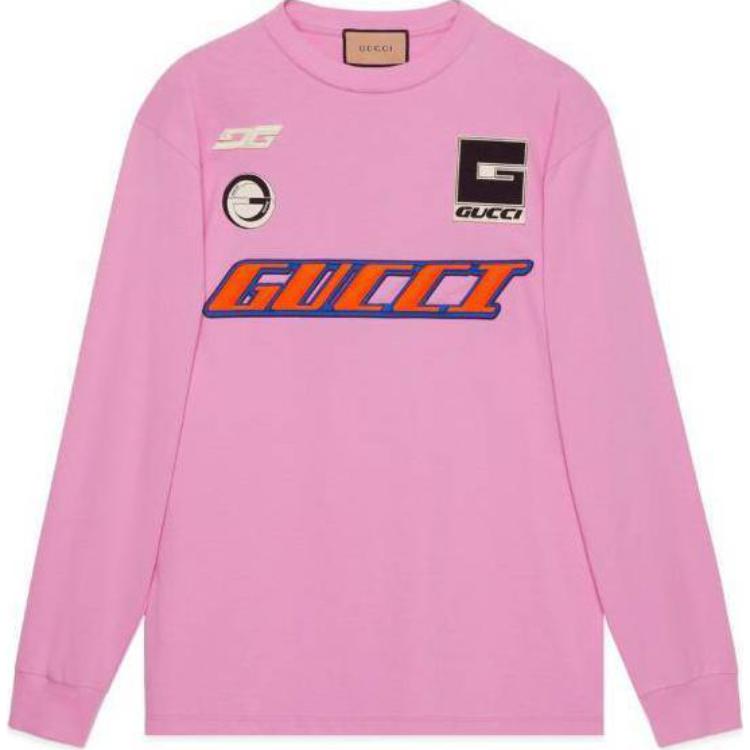 Gucci Pink Knitted Cotton Long Sleeve Crewneck Sweatshirt 778363-XJGBN-5152