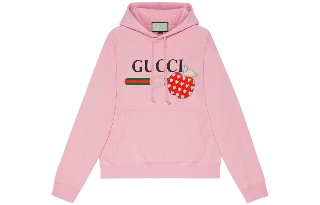 Gucci Pink Logo Cotton Pattern Long-Sleeve Sweatshirt 626989-XJDOR-5904