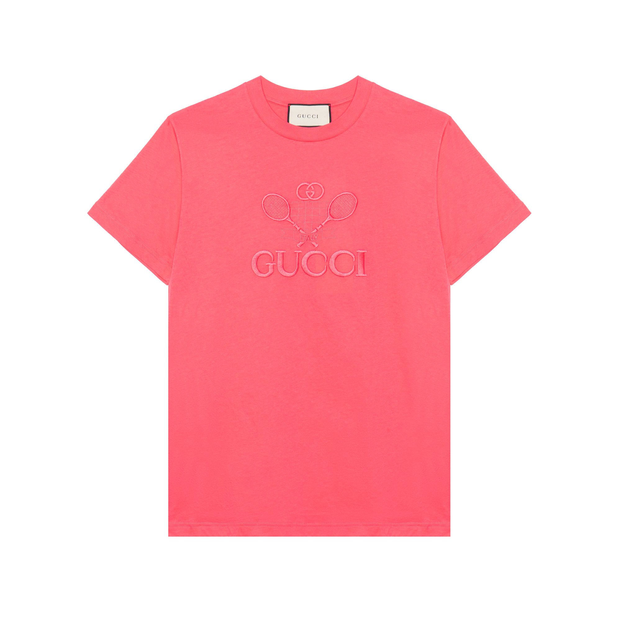 Gucci Pink Logo Embroidered T-Shirt SS23 580968-XJBHK-5817
