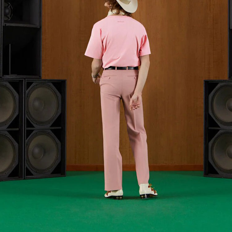 GUCCI Pink Logo Print Unisex T-Shirt 616036-XJEJU-5904 圖 4