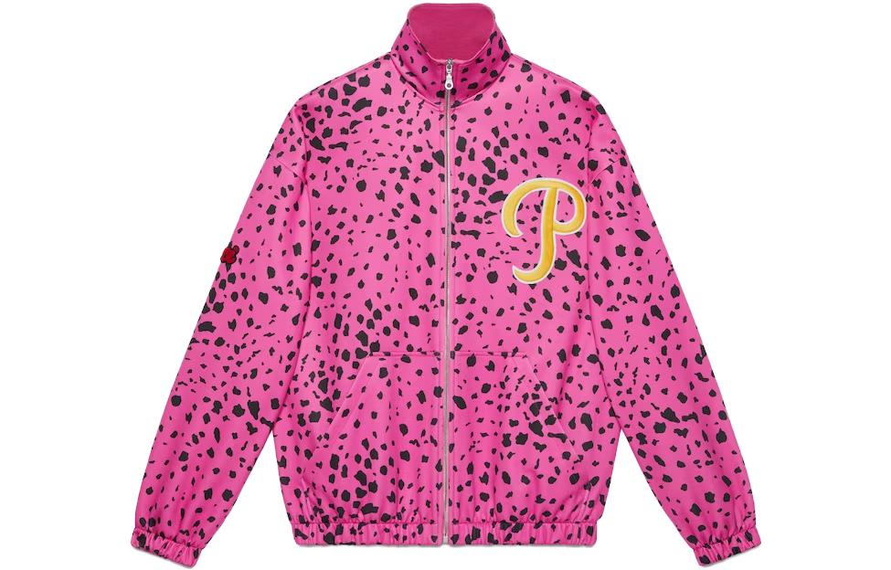 Gucci Pink Monogram Knit Zip-Up Jacket 714464-XJE9J-5673