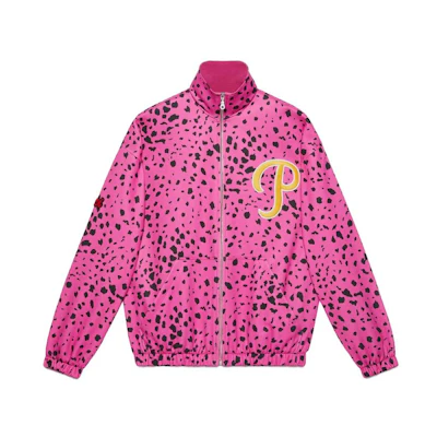 Gucci Pink Monogram Knit Zip-Up Jacket 714464-XJE9J-5673
