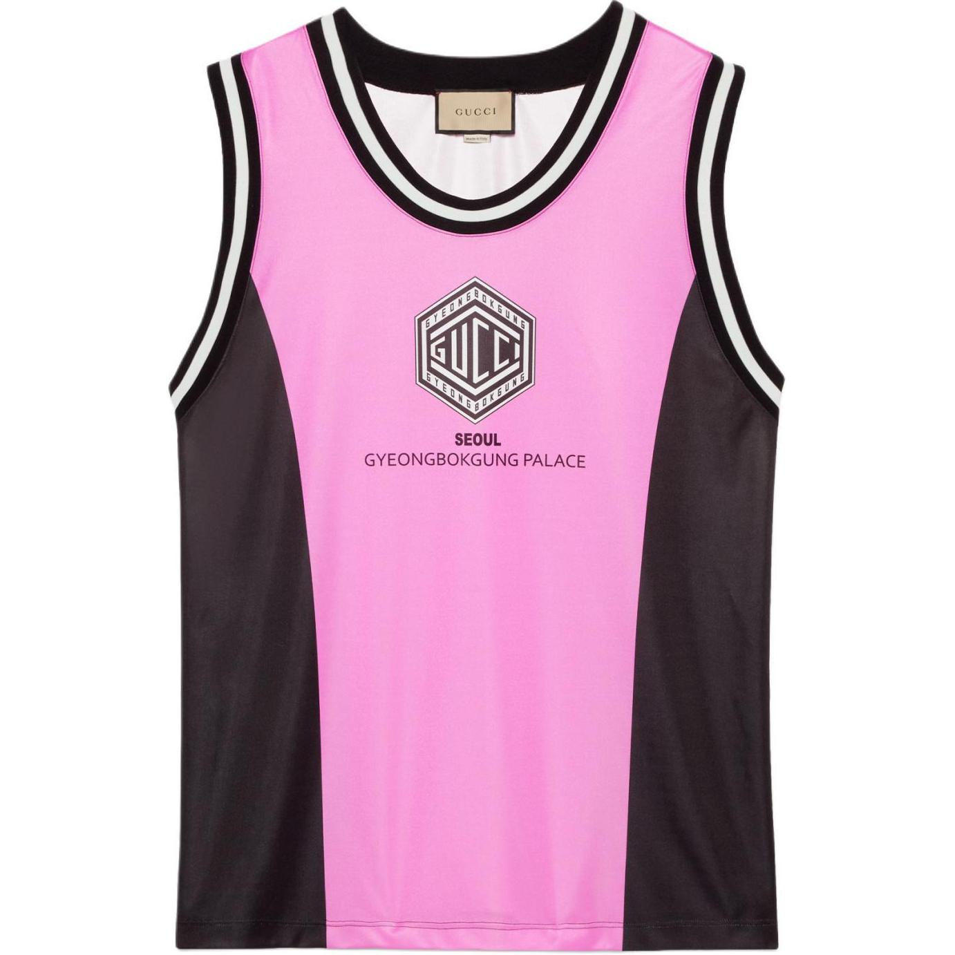 Gucci Pink Sleeveless Alphabet Logo Tank Top 778020-XJGEK-5322