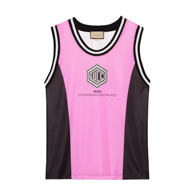 Gucci Pink Sleeveless Alphabet Logo Tank Top 778020-XJGEK-5322
