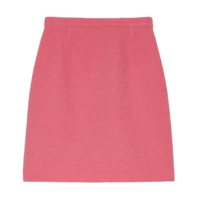 GUCCI Pink Tweed Mini A-Line Skirt for Gift Giving 631492-ZAD82-5175
