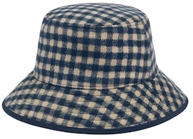 GUCCI Plaid Jacquard Wool Bucket Hat Unisex Couple Style Blue 7712144HA6U GUCCI Plaid Jacquard Wool Bucket Hat Unisex Couple Style Blue 7712144HA6U
