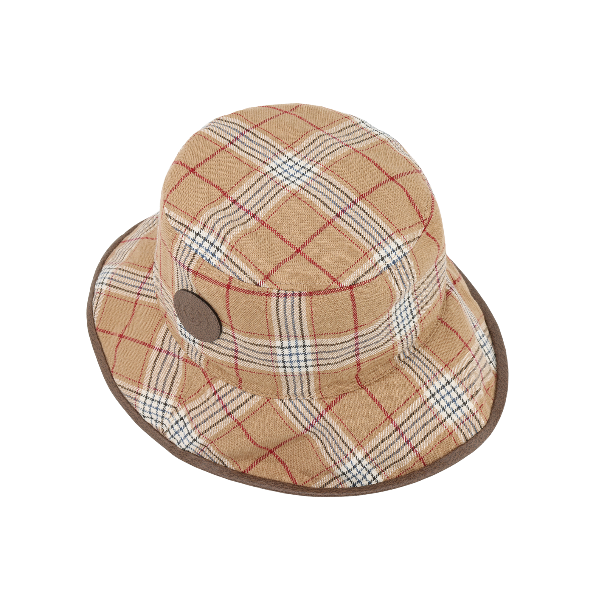 Details for GUCCI 男士格纹可翻转纯棉渔夫帽 700851-4HAOT-9779