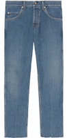 Gucci Plain Button Pocket Straight Jeans Blue 681284-XDBP7-4011 Gucci Plain Button Pocket Straight Jeans Blue 681284-XDBP7-4011
