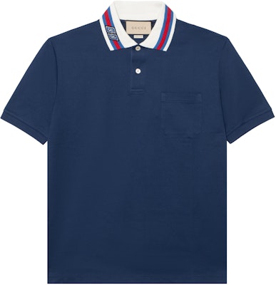 Gucci Pre-Primavera 2024 Polo Azul de Manga Corta para Hombres. 768630-XJF45-4030 Buy Gucci Pre-Primavera 2024 Polo Azul de Manga Corta para Hombres. 768630-XJF45-4030