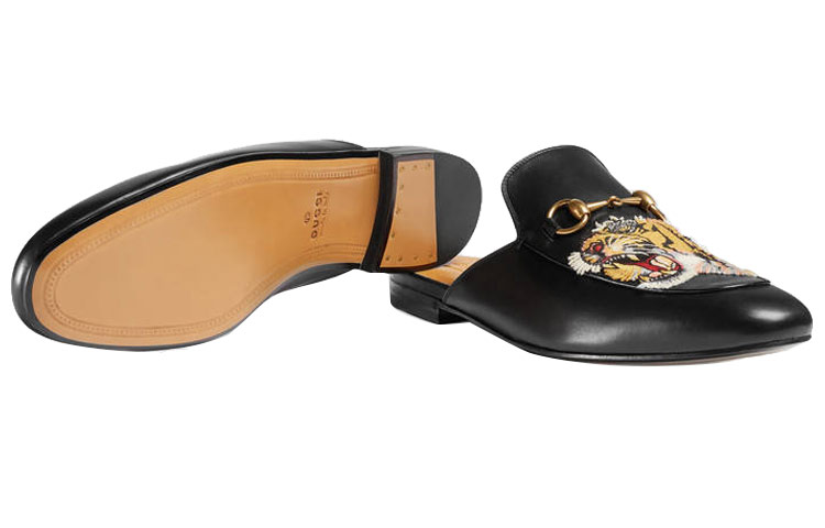 Details for Gucci Princetown ''Zwarte Tijger'' 457135-BLM00-1000