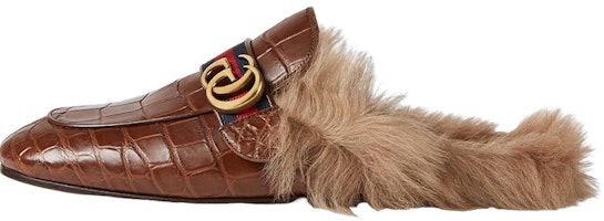 Gucci Princetown 'Brown Crocodile' 469950-EC2G0-2561 Gucci Princetown 'Brown Crocodile' 469950-EC2G0-2561