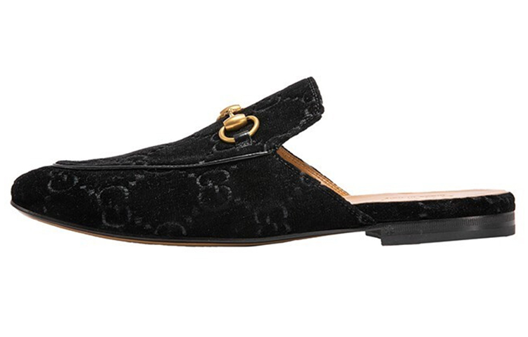 Gucci Princetown Flat 'Black Velvet' 457114-9JT00-1000