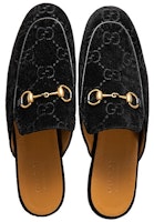 Gucci Princetown 平底鞋 '黑色天鹅绒' 457114-9JT00-1000 Lookbook Gucci Princetown 平底鞋 '黑色天鹅绒' 457114-9JT00-1000