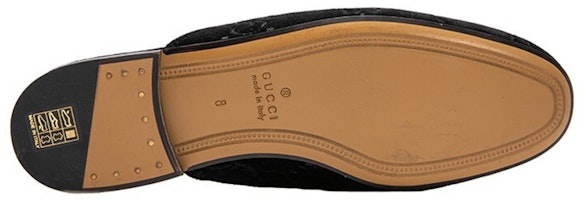 Gucci Princetown 平底鞋 '黑色天鹅绒' 457114-9JT00-1000 Shop Gucci Princetown 平底鞋 '黑色天鹅绒' 457114-9JT00-1000