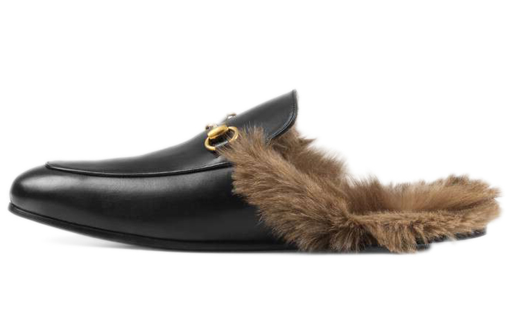 Gucci Princetown Series Wool Slipper Black 397647-DKHH0-1063