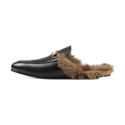 Gucci Princetown Series Wool Slipper Black