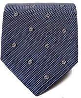 GUCCI Printed Tie Navy Blue Monogram Collection. 349398-4B002-4078 GUCCI Printed Tie Navy Blue Monogram Collection. 349398-4B002-4078