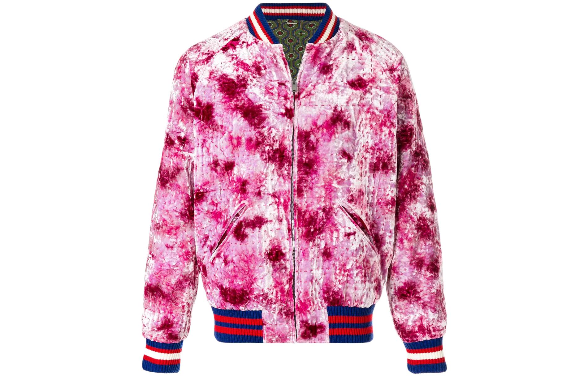 Gucci Purple Dragon Embroidered Bomber Jacket for Men 468233-Z455F-5661