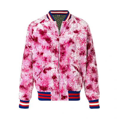 Gucci Purple Dragon Embroidered Bomber Jacket for Men 468233-Z455F-5661