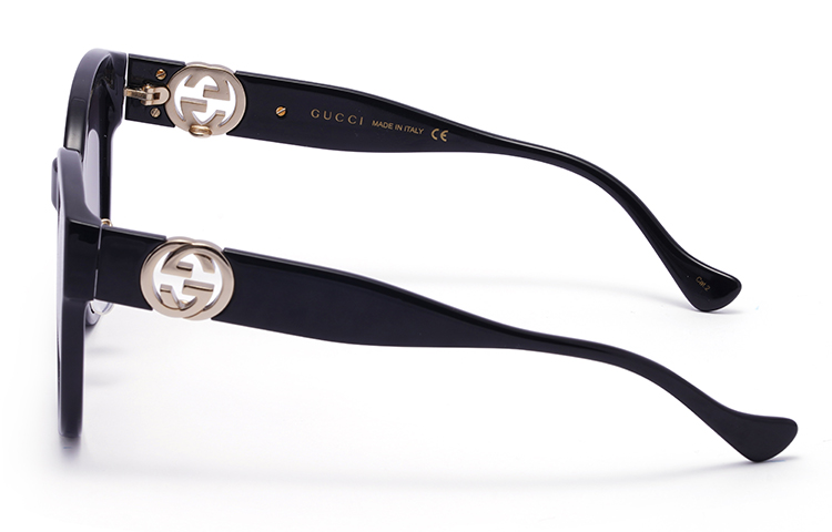 Shop GUCCI 紫色鏡片超大墨鏡 - 經典潮流墨鏡 GG1028SK-001 56