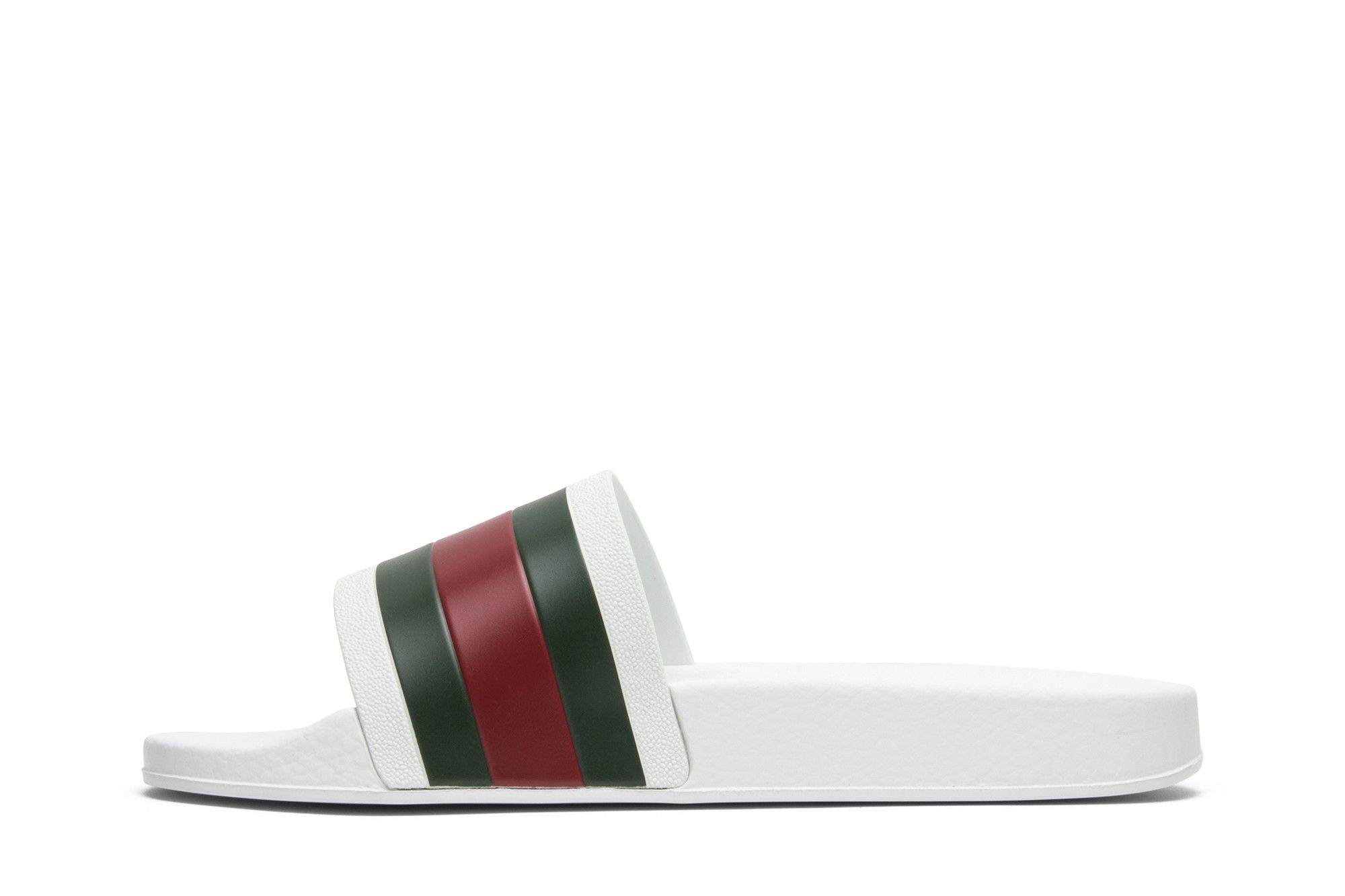 Shop Gucci Pursuit ''72 Ciabatte in Gomma ''Bianche'' 308234-GIB10-9079