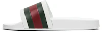 Shop Gucci Pursuit ''72 Ciabatte in Gomma ''Bianche'' 308234-GIB10-9079
