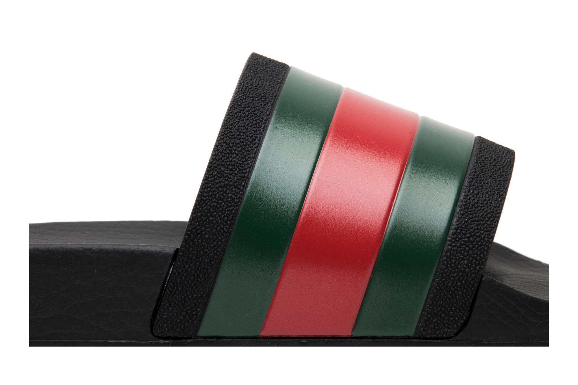 Order Gucci Pursuit '72 Sandalia de Goma Negra 308234-GIB10-1098