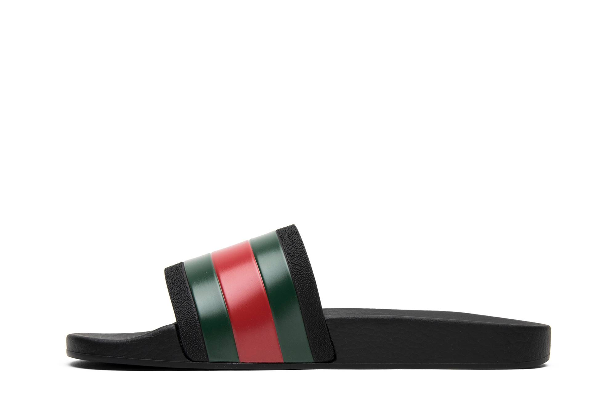 Lookbook Gucci Pursuit '72 Sandalia de Goma Negra 308234-GIB10-1098