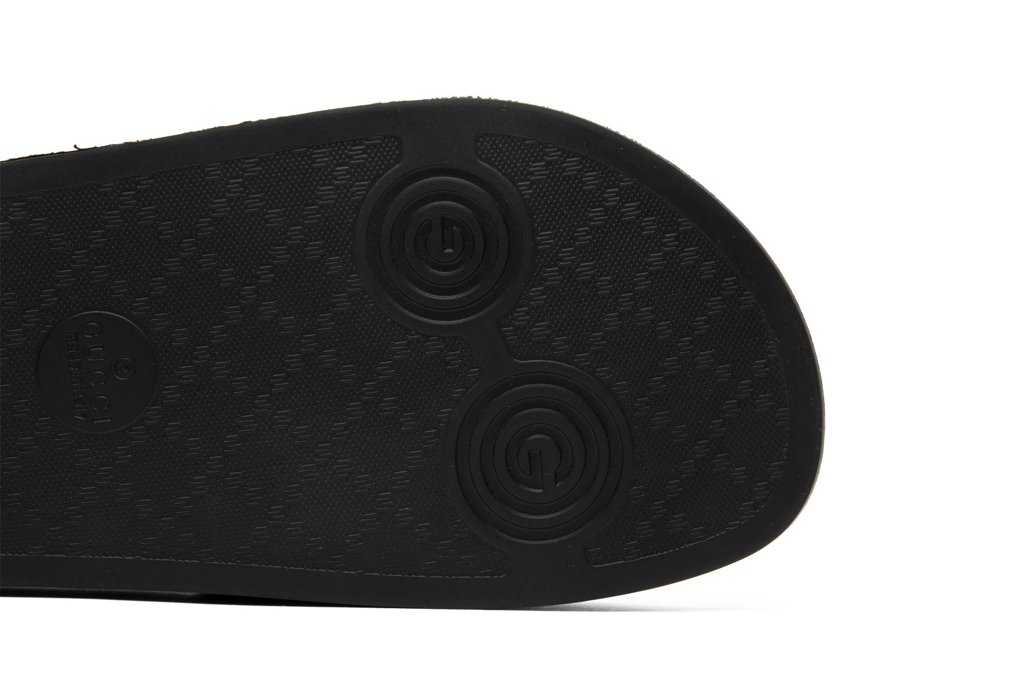 Purchase Gucci Pursuit '72 Sandalia de Goma Negra 308234-GIB10-1098