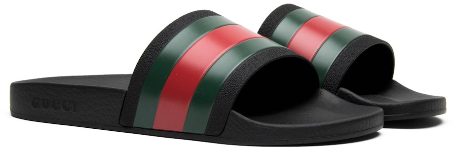 古驰追踪'72'黑色橡胶拖鞋 308234-GIB10-1098 Cheap 古驰追踪'72'黑色橡胶拖鞋 308234-GIB10-1098